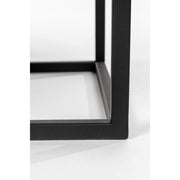 Opbergkast Wijnkast Guuji Low MDF Zwart 80x38 cm-Wijnkasten-Creating Home