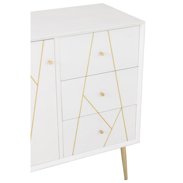 Opbergkast Wit Mdf 40x80 cm-Opbergkasten-J-Line