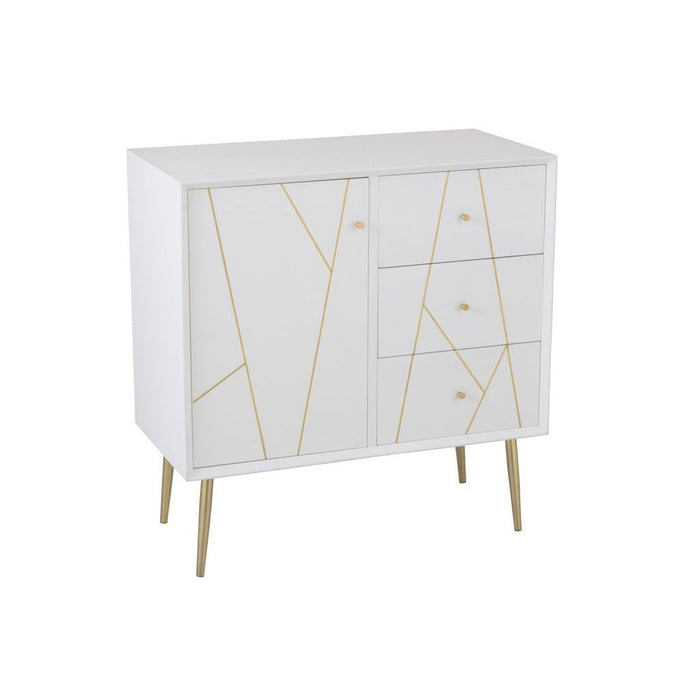 Opbergkast Wit Mdf 40x80 cm-Opbergkasten-J-Line