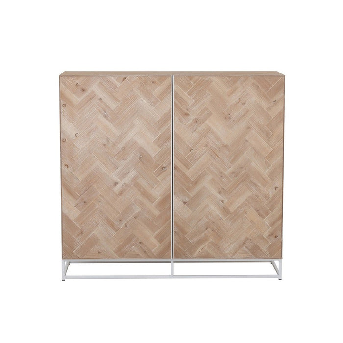 Opbergkast Wit Metaal 38x120 cm-Opbergkasten-J-Line