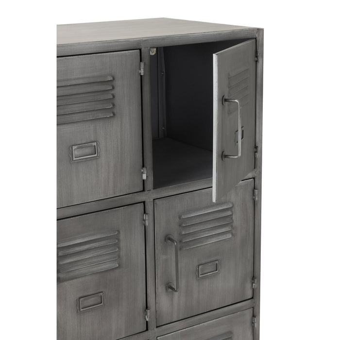 Opbergkast Zilver Ijzer 41x86 cm-Opbergkasten-J-Line
