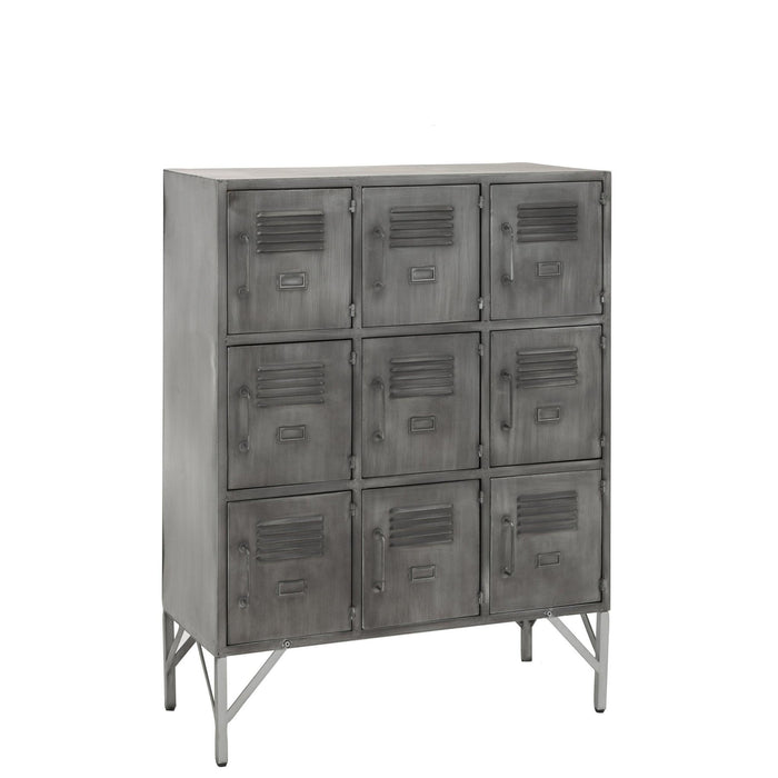 Opbergkast Zilver Ijzer 41x86 cm-Opbergkasten-J-Line
