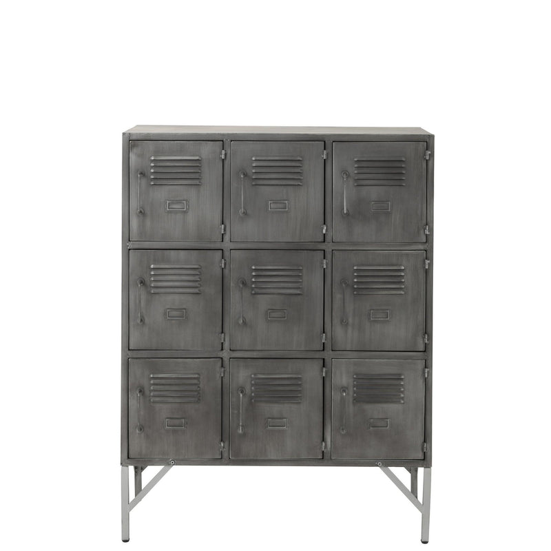 Opbergkast Zilver Ijzer 41x86 cm-Opbergkasten-J-Line