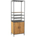 Opbergkast Zwart Fir hout 42x60 cm-Opbergkasten-J-Line
