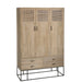 Opbergkast Zwart Ijzer 45x115 cm-Opbergkasten-J-Line