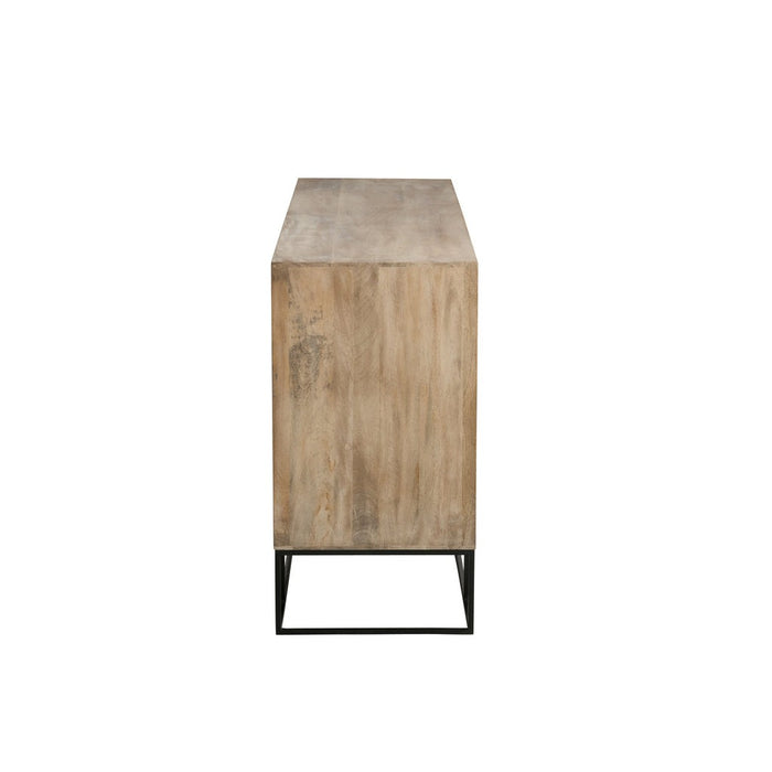 Opbergkast Zwart Mdf 45x160 cm-Opbergkasten-J-Line