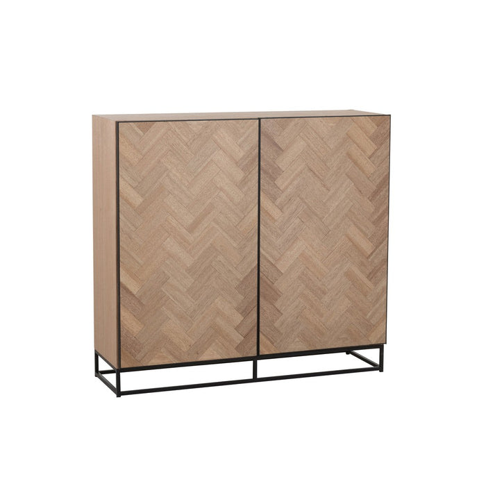 Opbergkast Zwart Metaal 38x120 cm-Opbergkasten-J-Line