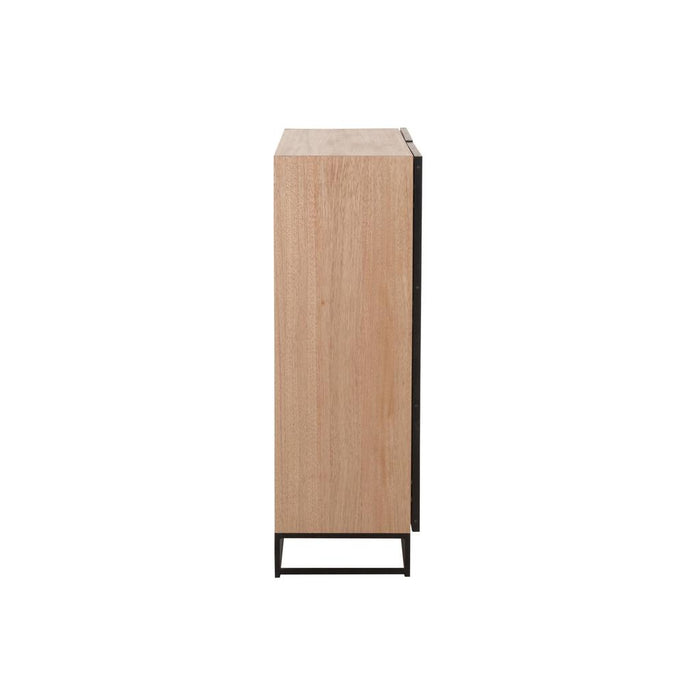 Opbergkast Zwart Metaal 38x120 cm-Opbergkasten-J-Line