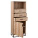 Opbergkast Zwart Metaal 38x62 cm-Opbergkasten-J-Line