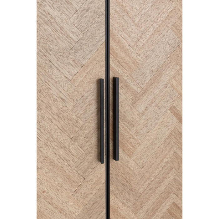Opbergkast Zwart Metaal 42x95 cm-Opbergkasten-J-Line