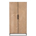 Opbergkast Zwart Metaal 42x95 cm-Opbergkasten-J-Line