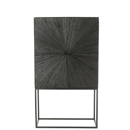 Opbergkast Zwart Recycled hout 40x90 cm-Opbergkasten-J-Line