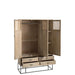 Opbergkast Zwart ijzer 45x115 cm-Opbergkasten-J-Line