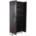 Opbergkasten Opbergkast Onyx Kast Zwart 4 Drs-Opbergkasten-PTMD