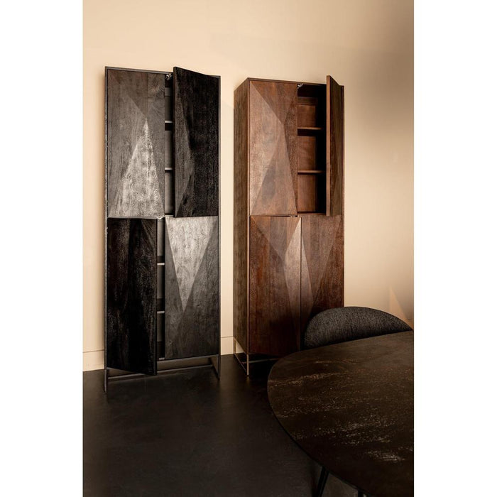Opbergkasten Opbergkast Onyx Kast Zwart 4 Drs-Opbergkasten-PTMD