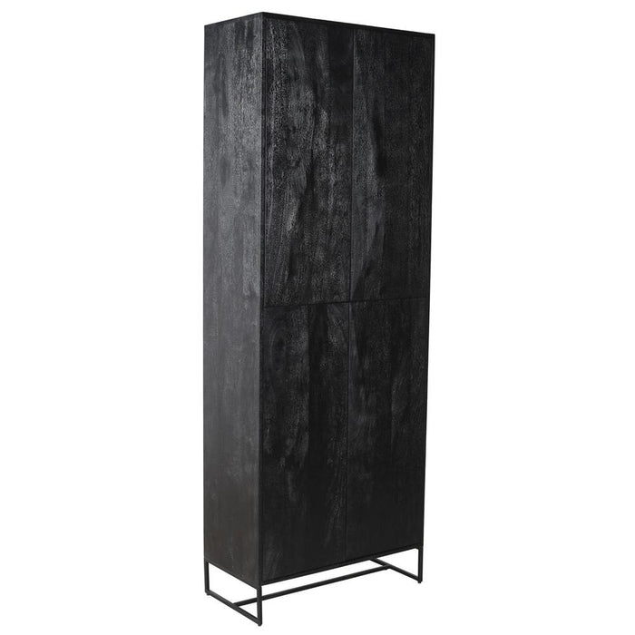 Opbergkasten Opbergkast Onyx Kast Zwart 4 Drs-Opbergkasten-PTMD
