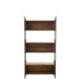 Opbergrek Gerecycled Hout Metaal Naturel Zwart 100x40x200 cm-Boekenkasten-J-Line