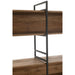 Opbergrek Gerecycled Hout Metaal Naturel Zwart 200x40x200 cm-Boekenkasten-J-Line