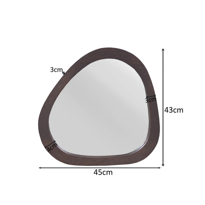 Organische spiegel Lou Bruin Mangohout 43 cm