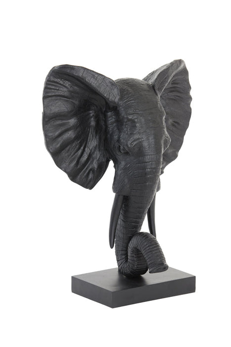 Ornament 38,5x19,5x49 cm OLIFANT mat zwart-Light & Living