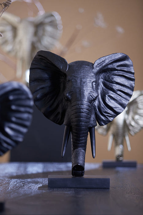 Ornament 38,5x19,5x49 cm OLIFANT mat zwart-Light & Living