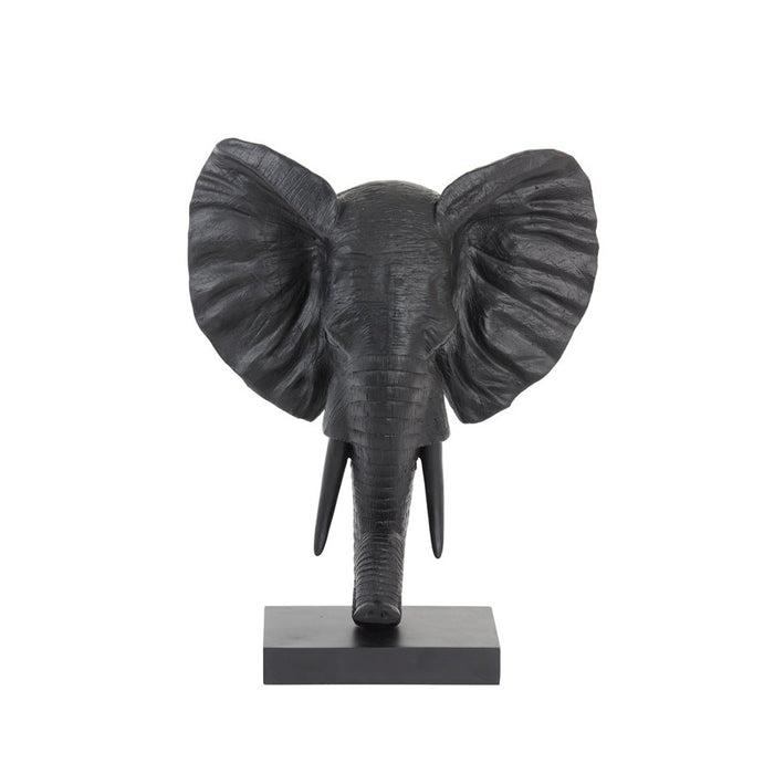 Ornament 38,5x19,5x49 cm OLIFANT mat zwart-Light & Living