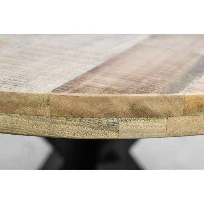 Ovaal Salontafelblad Portland-130x80x5-Naturel-Mango-HSM Collection