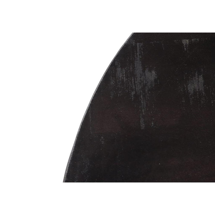 Ovaal salontafelblad - 120x80x4,5 - Zwart - Mangohout-Ovale tafelbladen-HSM Collection