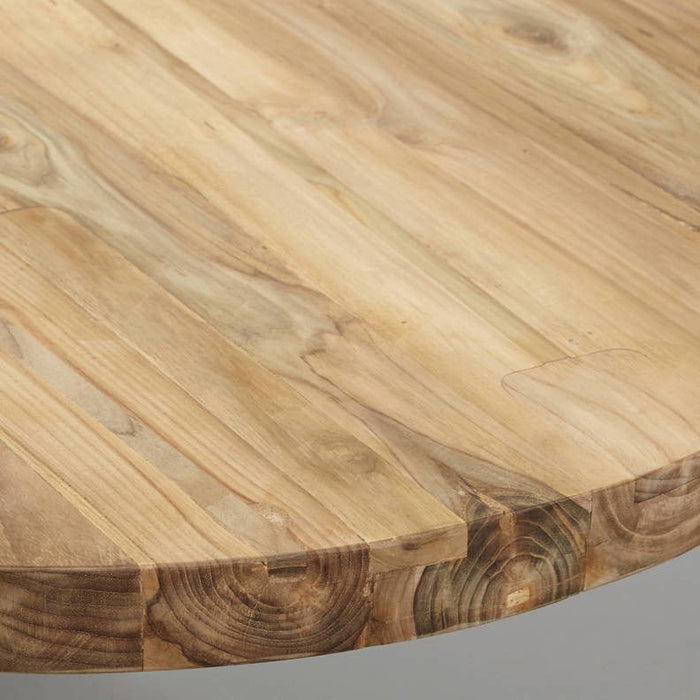 Ovaal tafelblad - 240x120x4 - Naturel - Teak-Ovale tafelbladen-HSM Collection