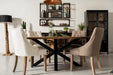 Ovaal tafelblad Oakland - 220x110x3,5 - Naturel - Mangohout-Ovale tafelbladen-HSM Collection