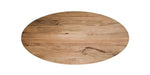 Ovaal tafelblad Oakland - 220x110x3,5 - Naturel - Mangohout-Ovale tafelbladen-HSM Collection