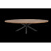 Ovaal tafelblad Oakland - 240x120x3,5 - Naturel - Mangohout-Ovale tafelbladen-HSM Collection
