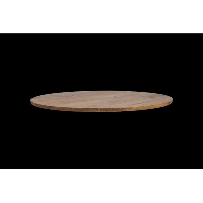 Ovaal tafelblad Oakland - 240x120x3,5 - Naturel - Mangohout-Ovale tafelbladen-HSM Collection