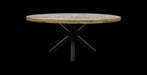Ovaal tafelblad Portland - 220x110x5 - Naturel - Mangohout-Ovale tafelbladen-HSM Collection