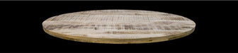 Ovaal tafelblad Portland - 220x110x5 - Naturel - Mangohout-Ovale tafelbladen-HSM Collection