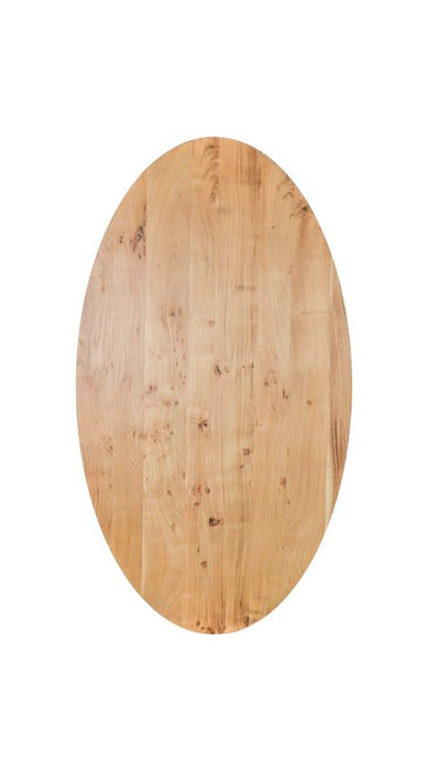 Ovaal tafelblad Zurich - 200x100x3,8 - Naturel - Acaciahout-Ovale tafelbladen-HSM Collection