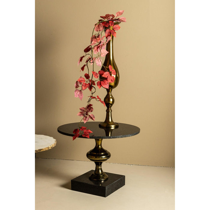 PTMD Alano Zwart Marmer Salontafel Aluminium Goud Tafel Poot-Salontafels-PTMD