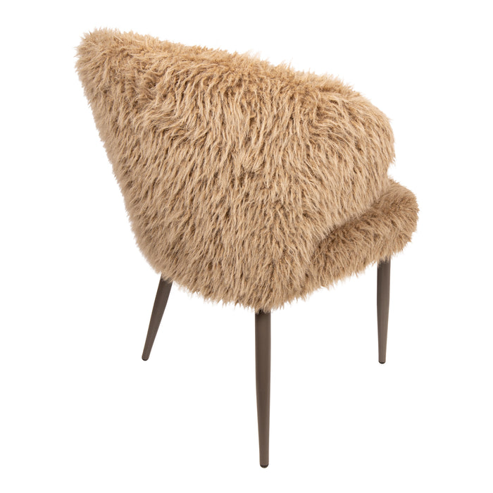 PTMD Ares Eetkamerstoel Hair Bruin-Eetkamerstoelen-PTMD