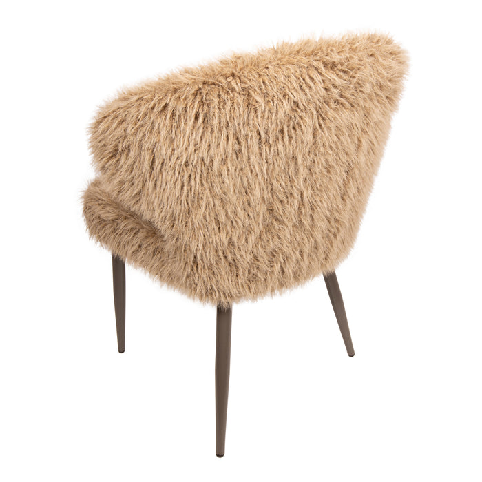 PTMD Ares Eetkamerstoel Hair Bruin-Eetkamerstoelen-PTMD