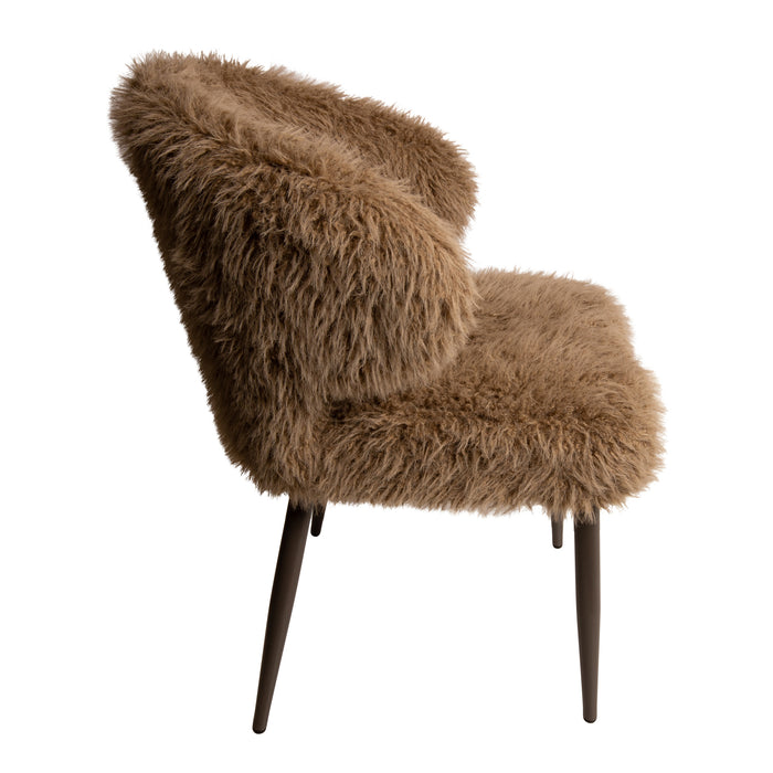 PTMD Ares Eetkamerstoel Hair Bruin-Eetkamerstoelen-PTMD