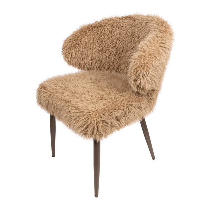 PTMD Ares Eetkamerstoel Hair Bruin-Eetkamerstoelen-PTMD