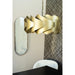 PTMD Arix Goud Metaal Hangend Lamp Rond Laaged Shade-Hanglampen-PTMD