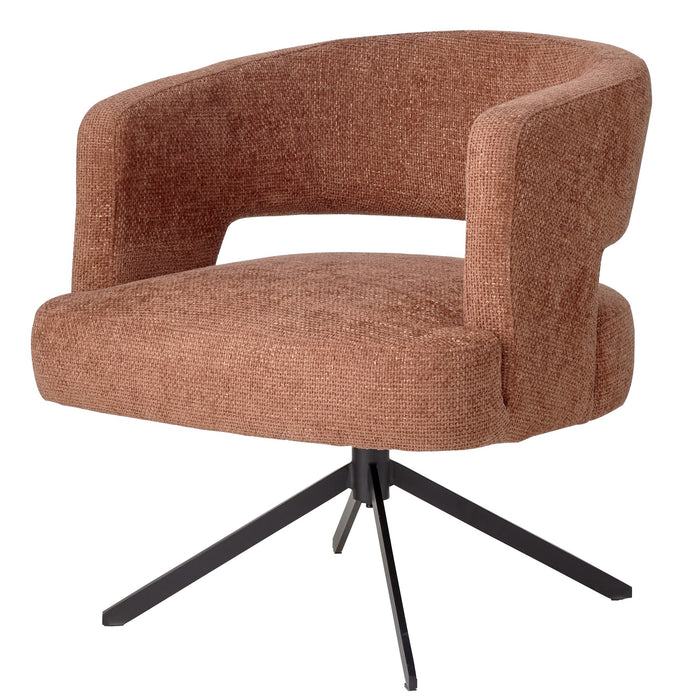 PTMD Baldr Roestkleurig Diningchair pootacy6 Deepterra Zwart Poot-Eetkamerstoelen-PTMD