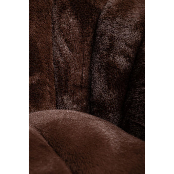 PTMD Bontia Dark Bruin Fauteuil Bont-Fauteuils-PTMD