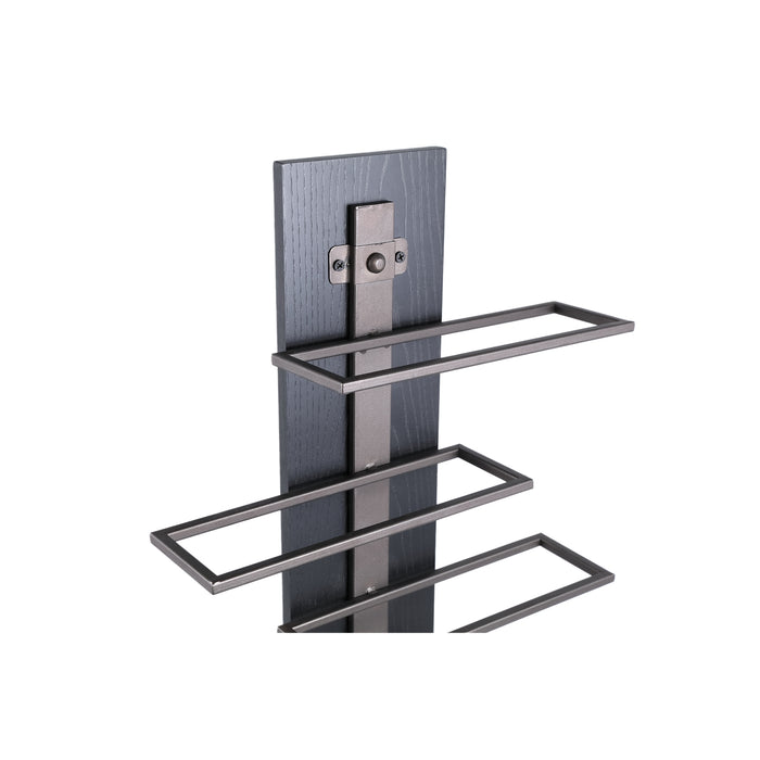 PTMD Brendan Bruin Steel Wall Wine Rack Laags s-Wijnrekken-PTMD