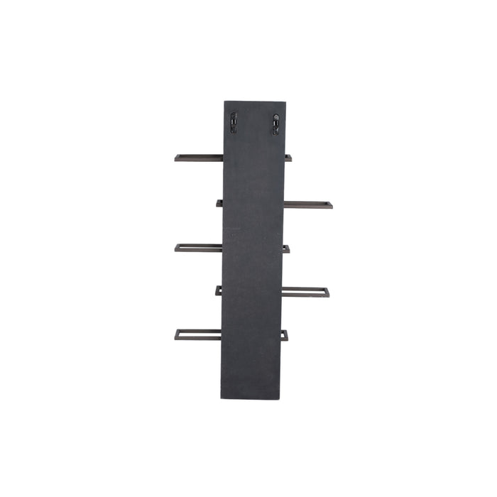 PTMD Brendan Bruin Steel Wall Wine Rack Laags s-Wijnrekken-PTMD