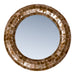 PTMD Chelsae Bronze Poly Rond Shell Spiegel Small-Spiegels-PTMD
