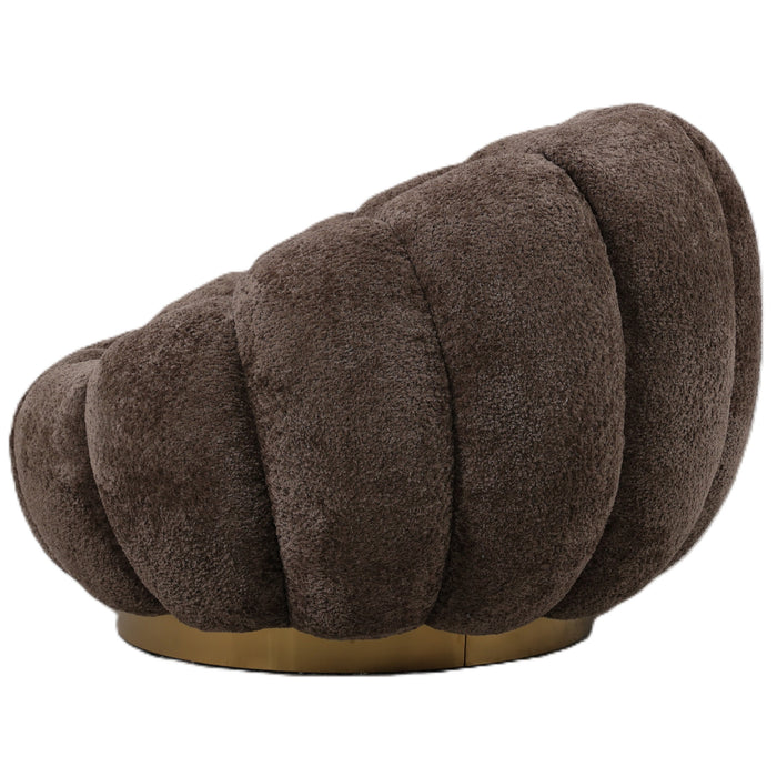 PTMD Daisy Fauteuil Antelope Euphoria 6 Goud Base-Fauteuils-PTMD