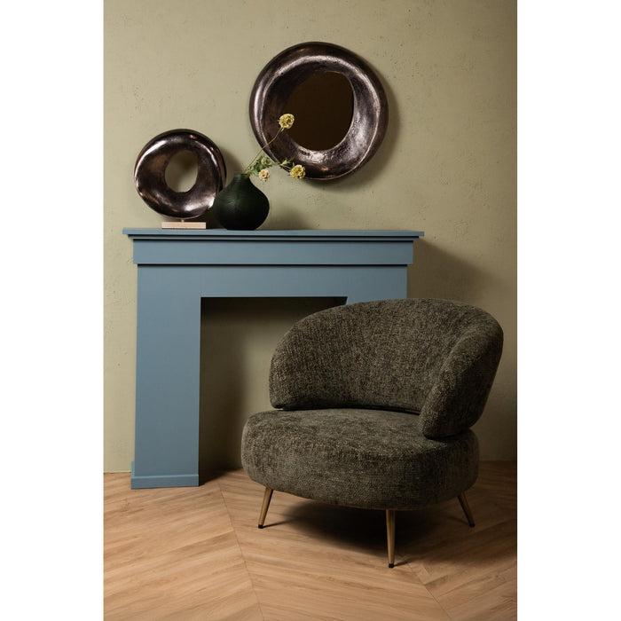 PTMD Daweson Nickel Gegotened Aluminium Spiegel Open Rond-Spiegels-PTMD