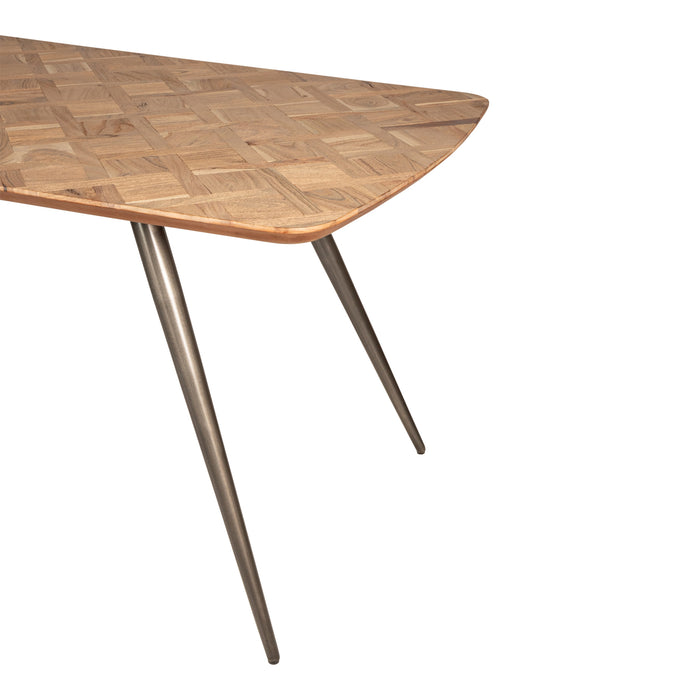 PTMD Fieron Natuurlijk Acaia Houten Diningtable Ovaal 200cm-Eettafels-PTMD